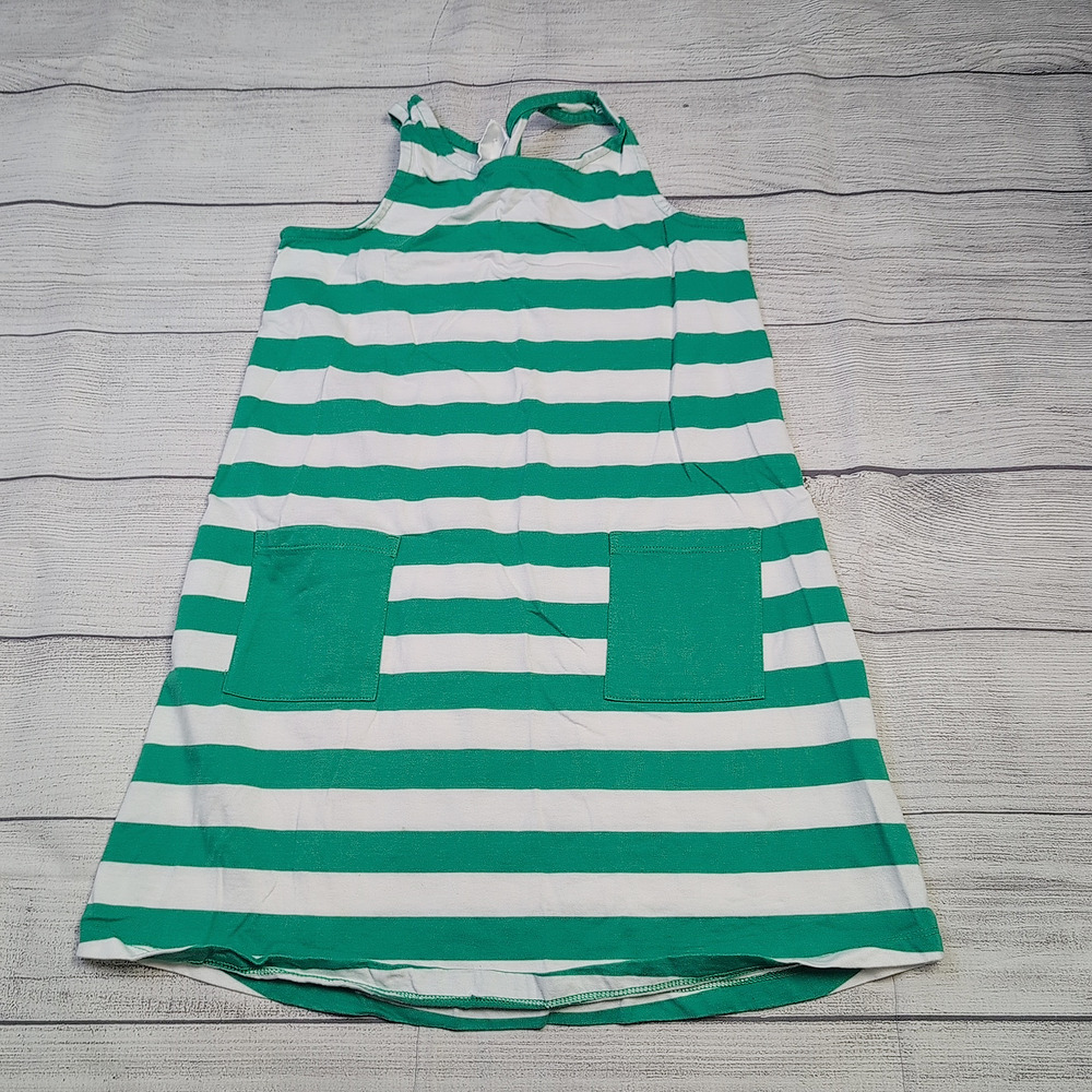 8 Hanna Andersson Rainforest Stripe Knot-Back Dress